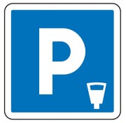 Panneau signalisation d'indication de parking payant C1c