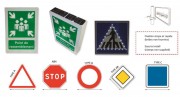 Panneaux de signalisation routière à LED solaire - Type A , AB4 , B ou C