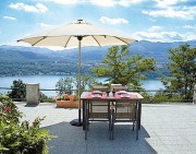 Parasol de jardin carré 4 x 4 mètres