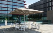 Parasol géant automatique pour terrasse - Dim. L500 ou 600 x l500 à 700 cm