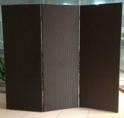 Paravent triptyque en résine tressée - Dim. L225 x H200 cm