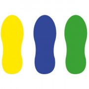 Marquage au sol adhésif en forme de pas