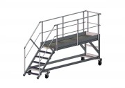 Passerelle d'accès bennes - Ht. de travail 3250 mm - Charge 150 kg