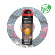 Peinture fluorescente marquage sol de chantier