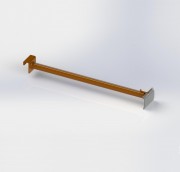 Perroquet simple avec ou sans fil de flottement et fil PE ∅20mm Bras droit