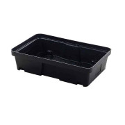 Petit bac de rétention en polyéthylène pour le stockage de petits bidons 56 L  - Rétention 28 L