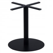 Pied de table à base ronde en acier noir - ?90 à ?110 cm