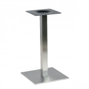 Pied de table base carrée en inox - 40x40x72 cm
