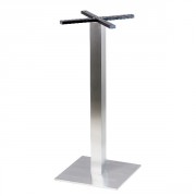 Pied de table haute en inox - 60*60 à Ø80 cm