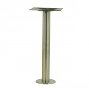 Pied de table rond en inox - Plateau de 55x55 à 80x80 cm