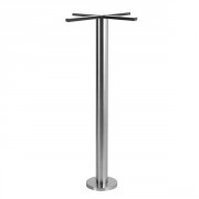 Pied de table mange debout en inox - 55*55 à ?80 cm
