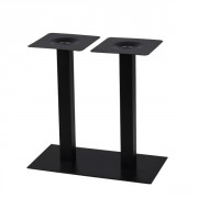 Pied de table double en acier - Ht. 72 cm - Compatibilité plateau 100x60 à 120x80 cm