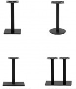 Pied de table en acier noir pour plateau rond et carré