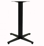 Pied de table restaurant en acier noir à 4 branches