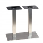 Pied pour table de 4 personnes en inox - 80x40x72 cm
