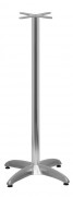 Piètement de table haute en aluminium - Hauteur 106 cm