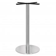 Pied de table haute en inox - Hauteur réglable de 87 à 108 cm