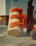 Pince à bobine de papier rotative