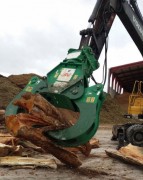 Pince fendeuse de bûche en acier - pour pelle 3 à 35 tonnes