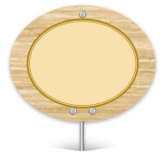 Pique prix avec étiquette ovale