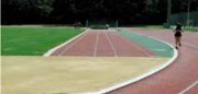 Piste d'athlétisme perméable