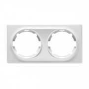 Plaque de finition à 2 postes en plastique