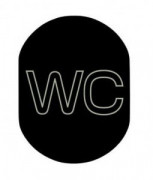 Plaque de porte WC en aluminium noir