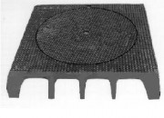 Plaque de recouvrement articulée Profil A C 250 - Dim. cadre 800x800 cm