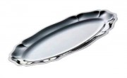 Plat inox format ovale