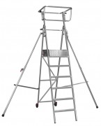 Plate-forme individuelle roulante repliable - Aluminium - Charge d'exploitation : 150 Kg