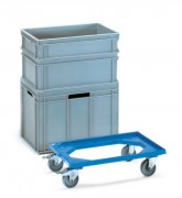 Plateau roulant pour bac plastique - 250 kg