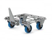 Plateau roulant tractable pour bacs et caisses - 570 kg