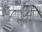 Plateforme d'accès modulaire pour maintenance en aluminium - Sur mesure