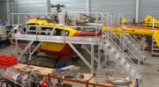 Plateforme de maintenance d'hélicoptères civils