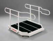 Plateforme évasée pour rampes d'accès