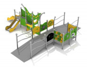 Plateforme sensorielle avec toboggan