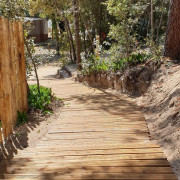 Platelage amovible en bois - 2 largeurs : 0,75 et 1,50 m - Longueur : 5 m