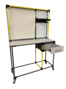 Table de contrôle qualité - Dim. L1340 x P500 - Plateau en bois ep. 19 mm