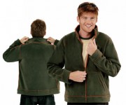 Polaire personnalisée manches longues homme micro polaire