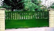 Portail aluminium coulissant semi plein