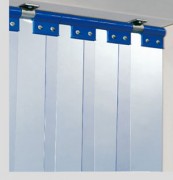 Porte souple à lanières PVC - Largeur 100 à 400 mm - Epaisseur 2 à 4 mm - Cristal ou grand froid