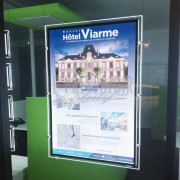 Porte affiche grands formats LED