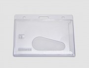 Porte badges rigide transparent