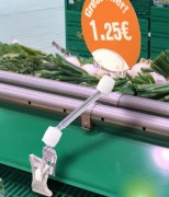 Porte étiquette à pince flexible