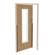 Porte grand oculus avec anti-pince doigt - Dim. L1022 x H2095 mm