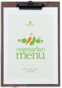 Porte menu en bois - Format A4