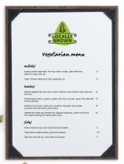 Porte menu mural en bois - Format A4