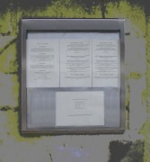 Porte menu mural lumineux - 6 A4 - L. 700 x H. 700 mm