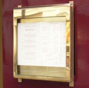 Porte-menu mural luxe - Plateau 2 x A4 ou 3 x A4