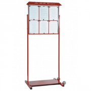 Porte menu normandie avec éclairage en tube